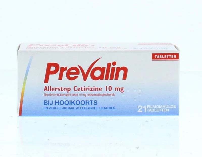 Prevalin Allerstop cetirizine 10 mg, filmomhulde tabletten 21 stuks