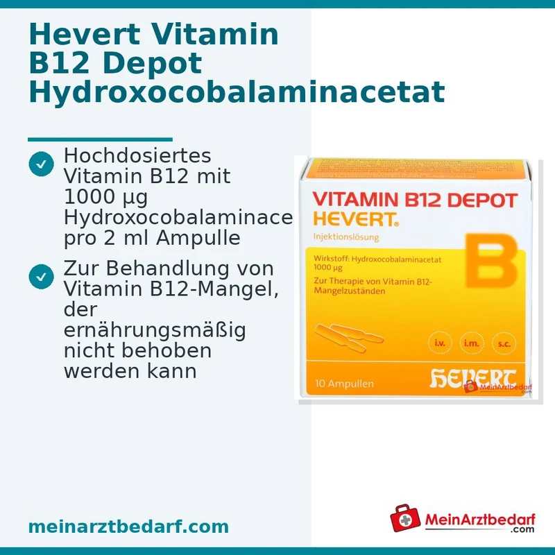 Hevert Vitamin B12 Depot, 10 Ampullen