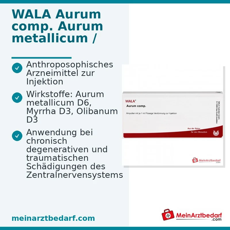 WALA Aurum comp. Ampullen, 10 x 1 ml