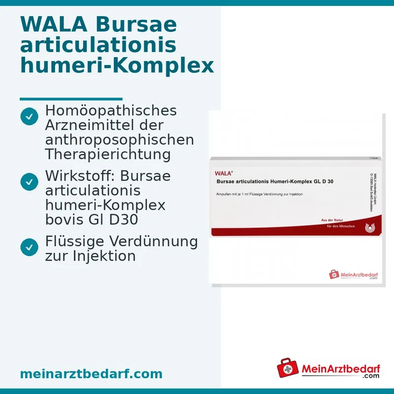 WALA Bursae articulationis humeri-Komplex Gl D30 Ampullen, 10 x 1 ml