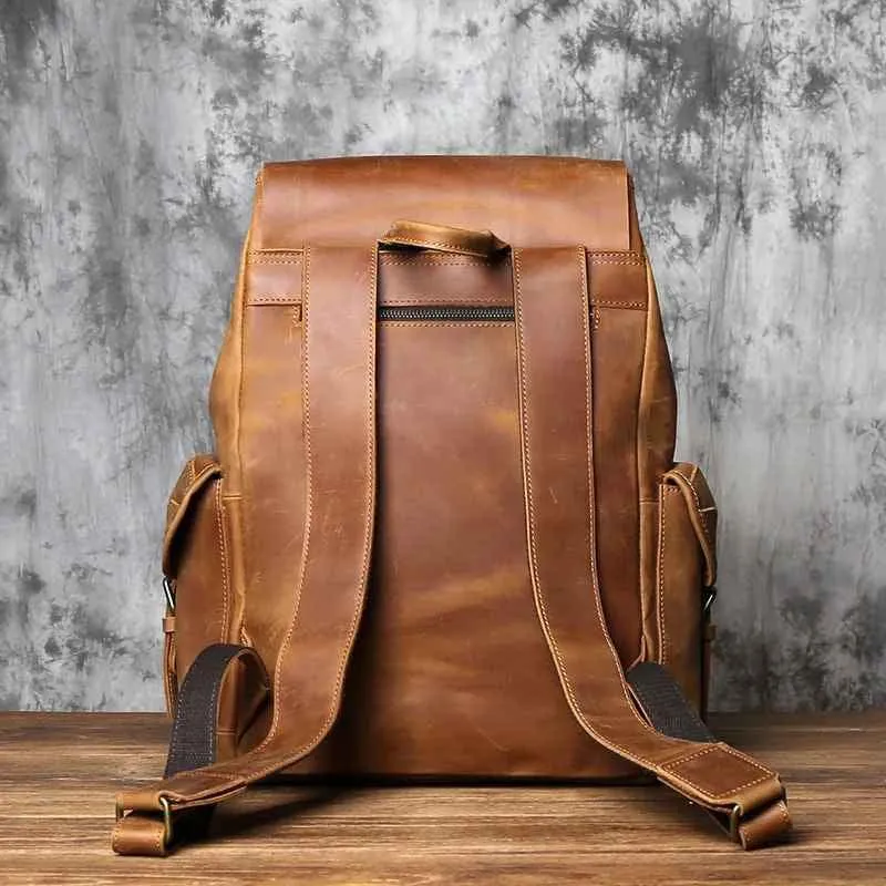 Herren Vintage Rucksack mit Geräumigem Innenraum