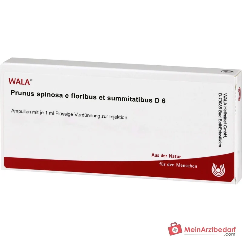 WALA Prunus spinosa e floribus et summitatibus D6 Ampullen, 10 x 1 ml
