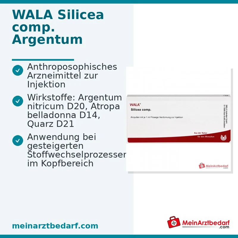 WALA Silicea comp. Ampullen, 10 x 1 ml