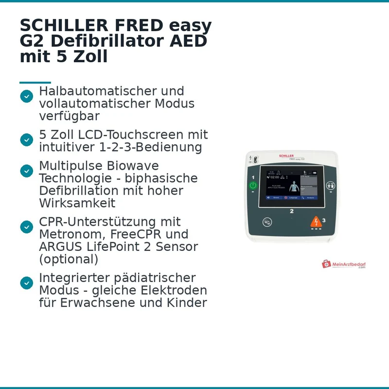 SCHILLER FRED easy G2 Defibrillator, AED mit CPR-Feedback