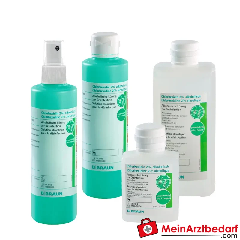 B. Braun Chlorhexidin 2% Alkohollösung ungefärbt, 20 Stk.