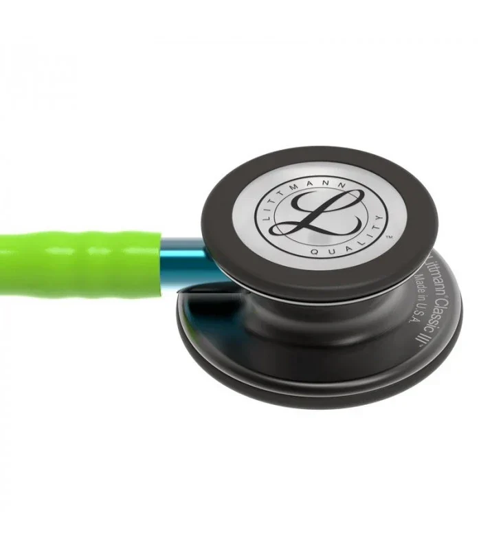 Littmann® Classic III Stethoscope - limoen - smoke - blauw