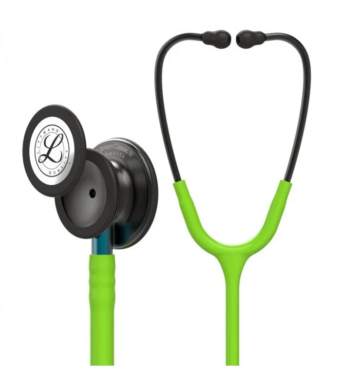 Littmann® Classic III Stethoscope - limoen - smoke - blauw