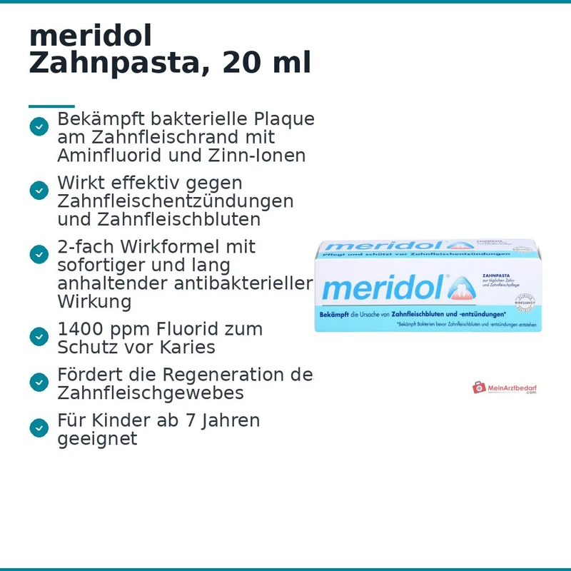 meridol Zahnpasta, 20 ml