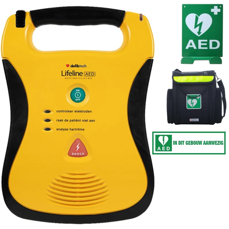 Defibtech Lifeline AED halfautomaat - actiepakket. Taal: Nederlands