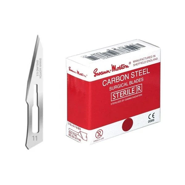Scalpelmesjes Swann Morton - 0203 - 100 stuks - Nr 11