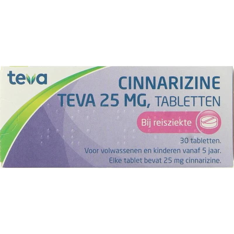 Cinnarizine 25 mg - 30 tabletten