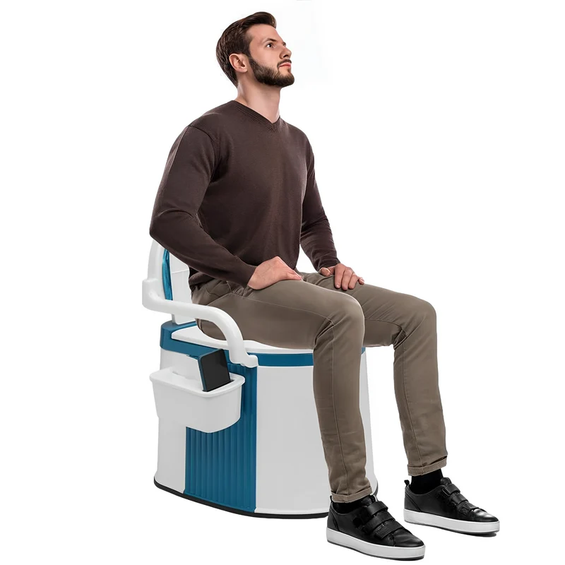 ComforLoo Tragbares Toilett für Erwachsene & Senioren - Bequemer Toilettenstuhl