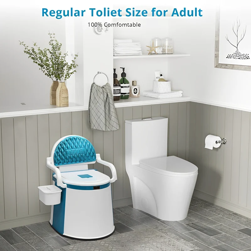 ComforLoo Tragbares Toilett für Erwachsene & Senioren - Bequemer Toilettenstuhl