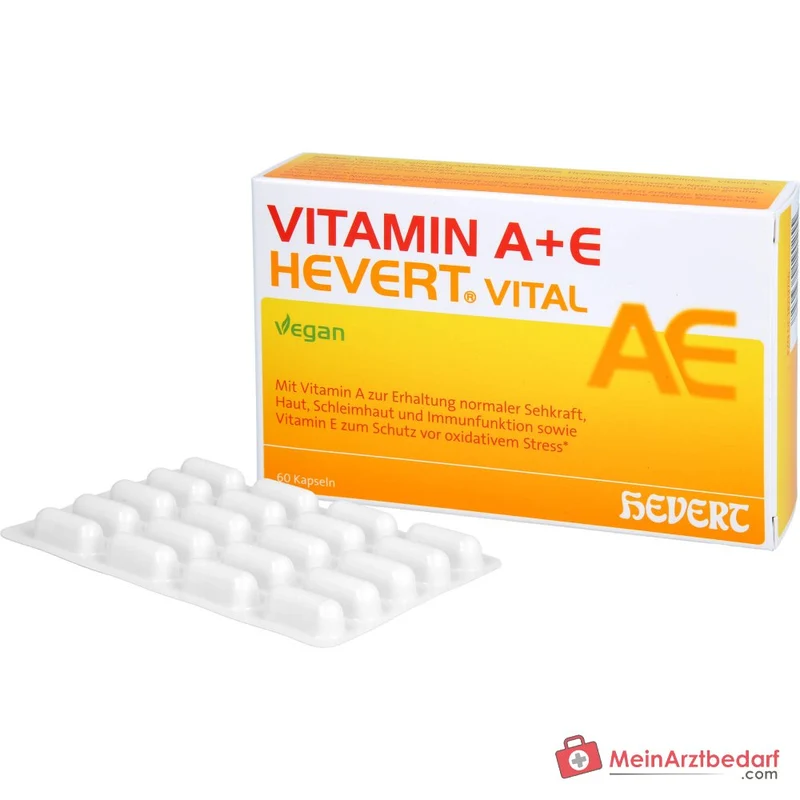 Hevert Vitamin A+E Vital Kapseln, 60 St.