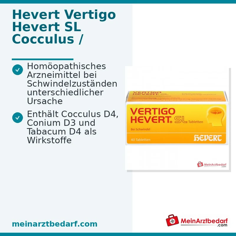 Hevert Vertigo SL Tabletten, 40 St.