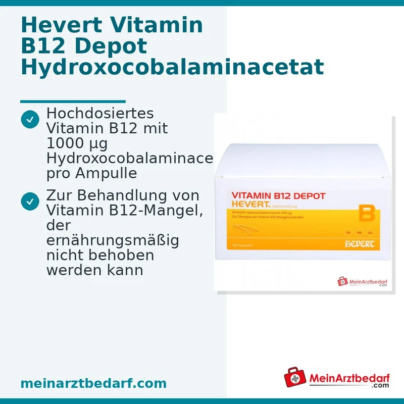Hevert Vitamin B12 Depot, 100 Ampullen