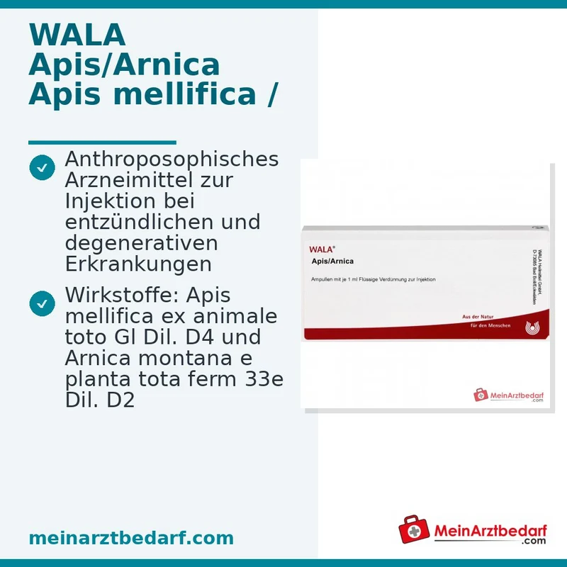 WALA Apis/Arnica Flüssige Verdünnung zur Injektion, 10 x 1 ml