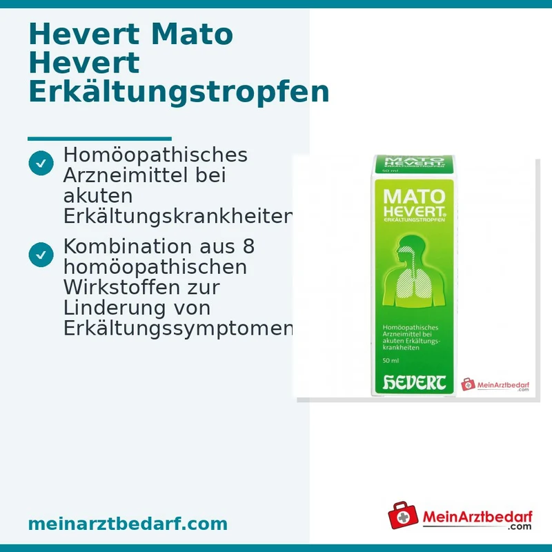 Hevert Mato Hevert Erkältungstropfen Tropfen, 50 ml
