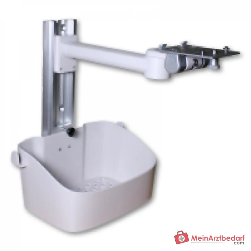medical ECONET Wandhalterung für PROview Patientenmonitore mit schwenkbarem Arm und Aufbewahrungsschale