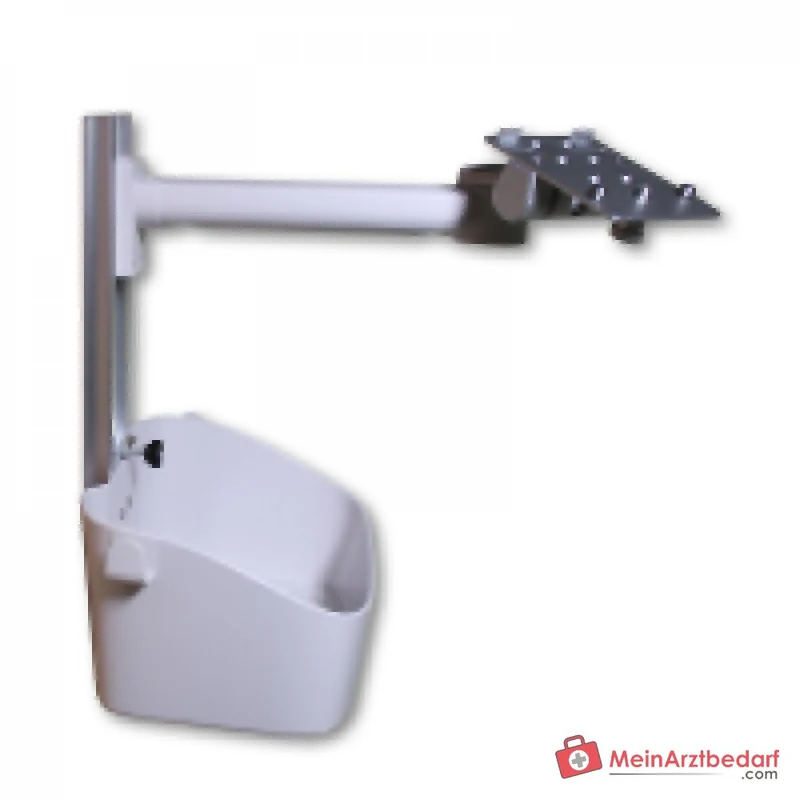 medical ECONET Wandhalterung für PROview Patientenmonitore mit schwenkbarem Arm und Aufbewahrungsschale