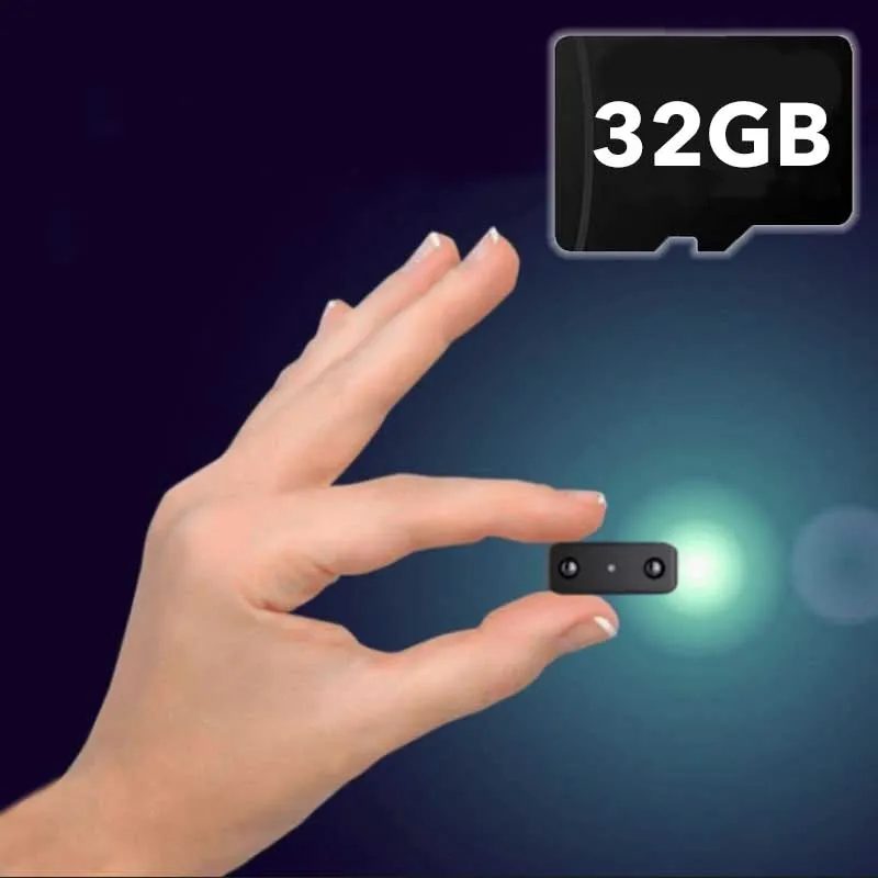 Drahtlose Mini HD Kamera mit Audio & Nachtsicht