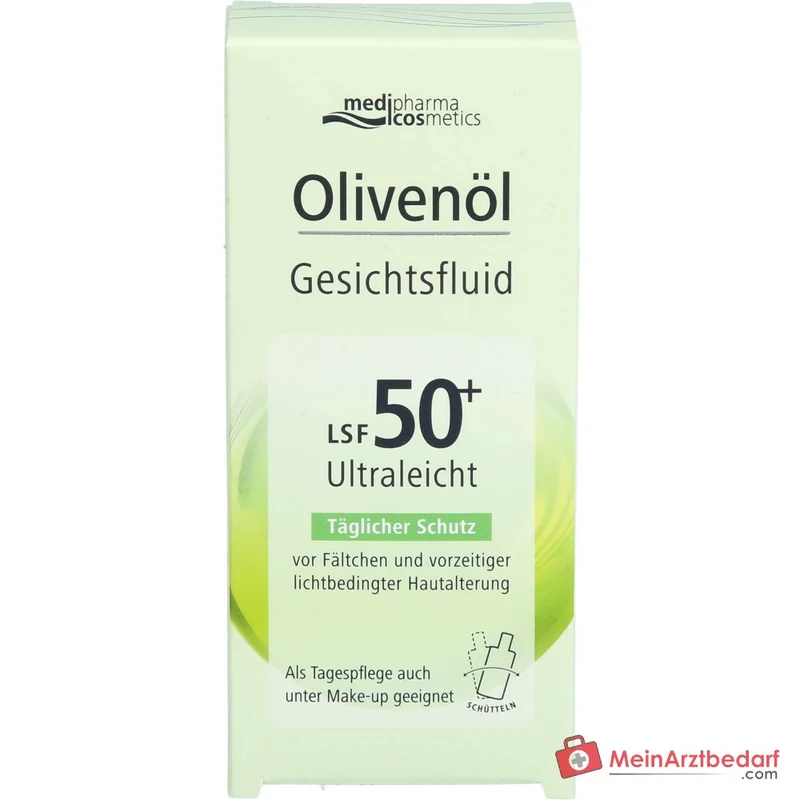 medipharma cosmetics Olivenöl Gesichtsfluid LSF 50+, 50 ml