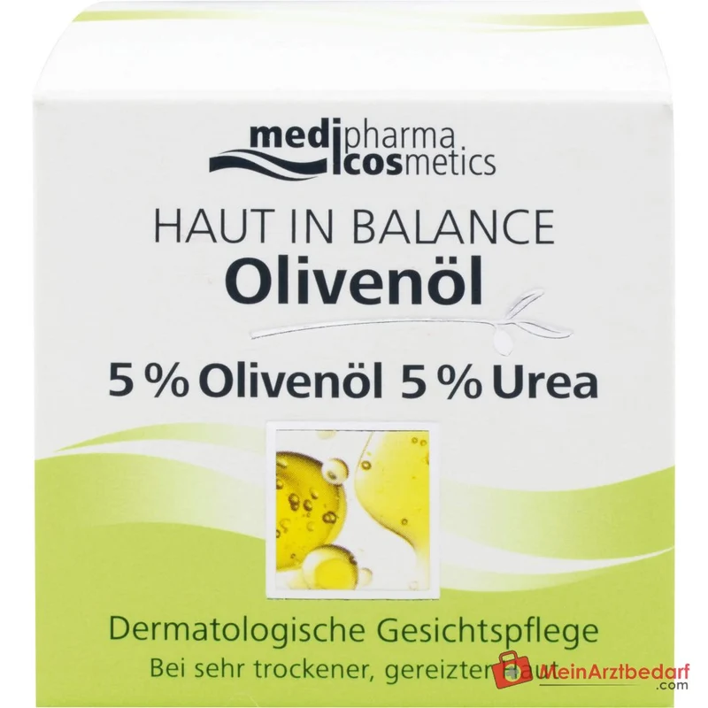 medipharma cosmetics Haut in Balance Olivenöl Dermatologische Gesichtspflege Creme, 50 ml