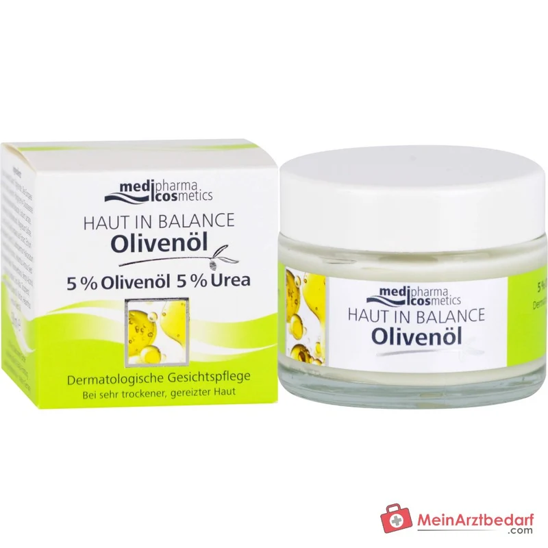 medipharma cosmetics Haut in Balance Olivenöl Dermatologische Gesichtspflege Creme, 50 ml