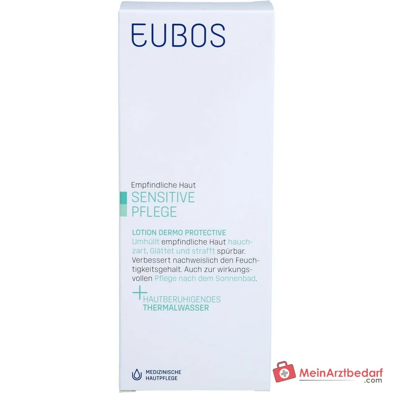 Eubos Sensitive Lotion Dermo-Protectiv Thermalwasser / Macadamiaöl / Avocadoöl / Sheabutter / Allantoin / Vitamin E Lotion, 200 ml