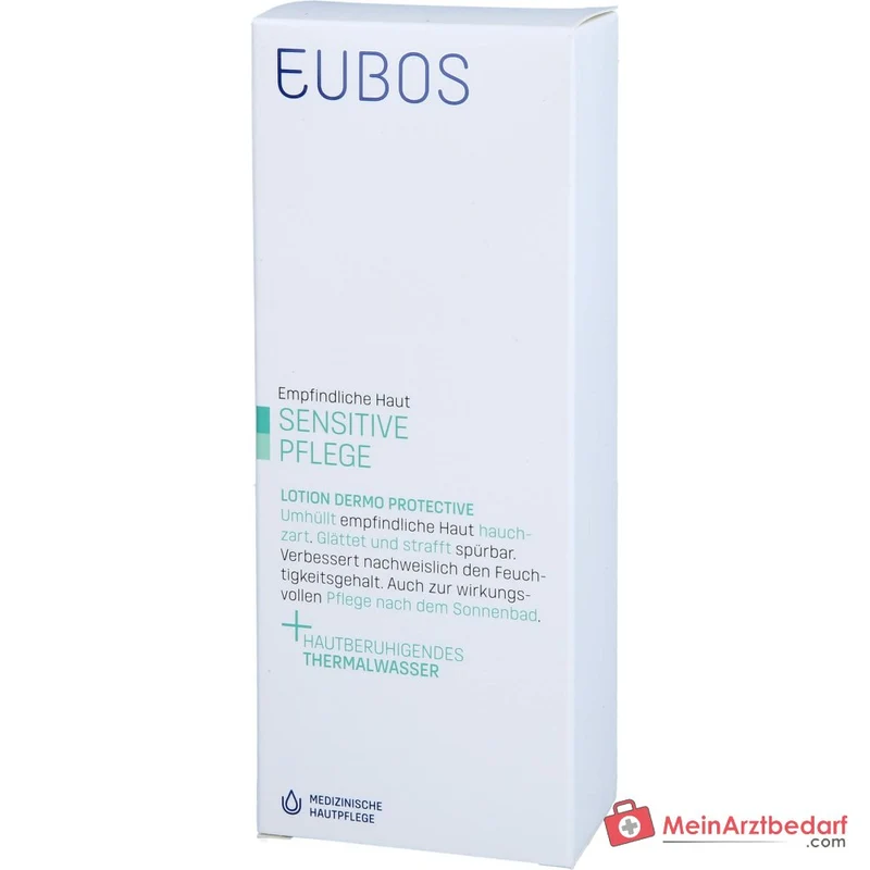 Eubos Sensitive Lotion Dermo-Protectiv Thermalwasser / Macadamiaöl / Avocadoöl / Sheabutter / Allantoin / Vitamin E Lotion, 200 ml