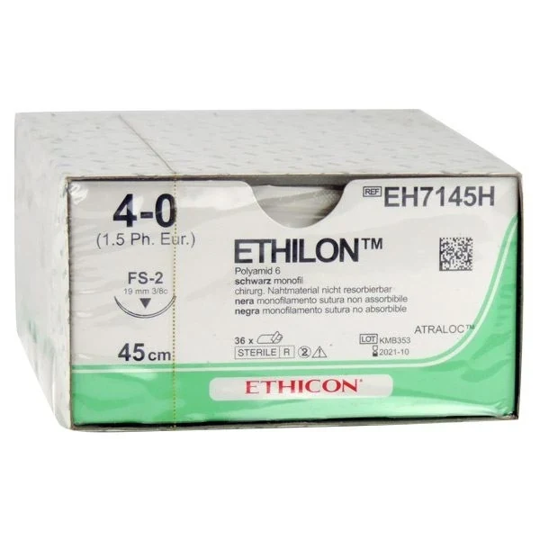 Ethilon II usp 4-0 45cm FS-2 zwart EH7145H 36x1