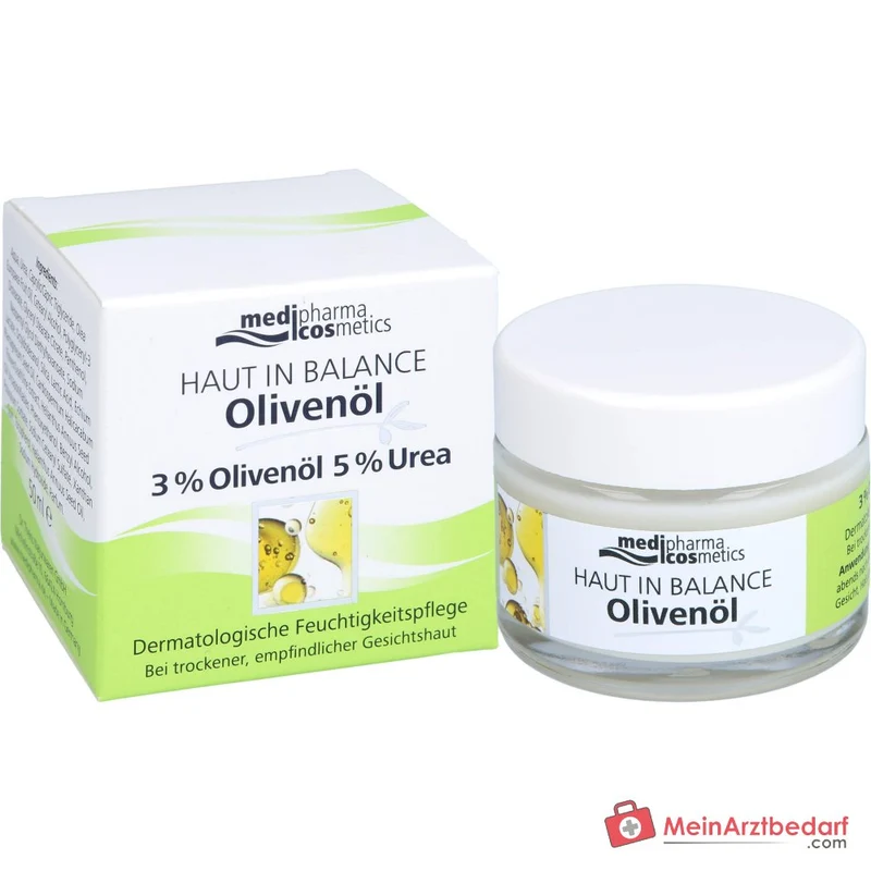 medipharma cosmetics Haut in Balance Olivenöl Feuchtigkeitspflege Creme, 50 ml