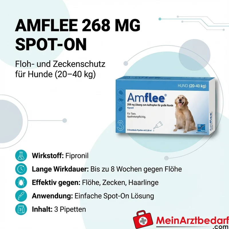 Amflee 268mg Lösung Hund (20-40 kg), 3 St