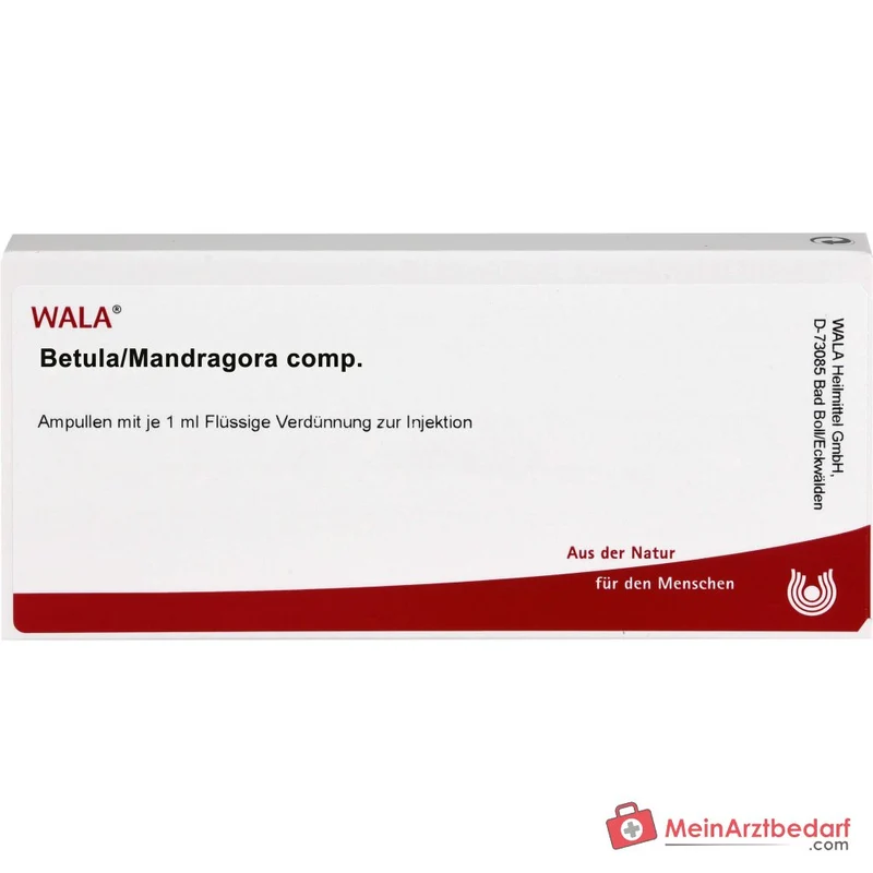 WALA Betula/Mandragora comp. Ampullen, 10 x 1 ml