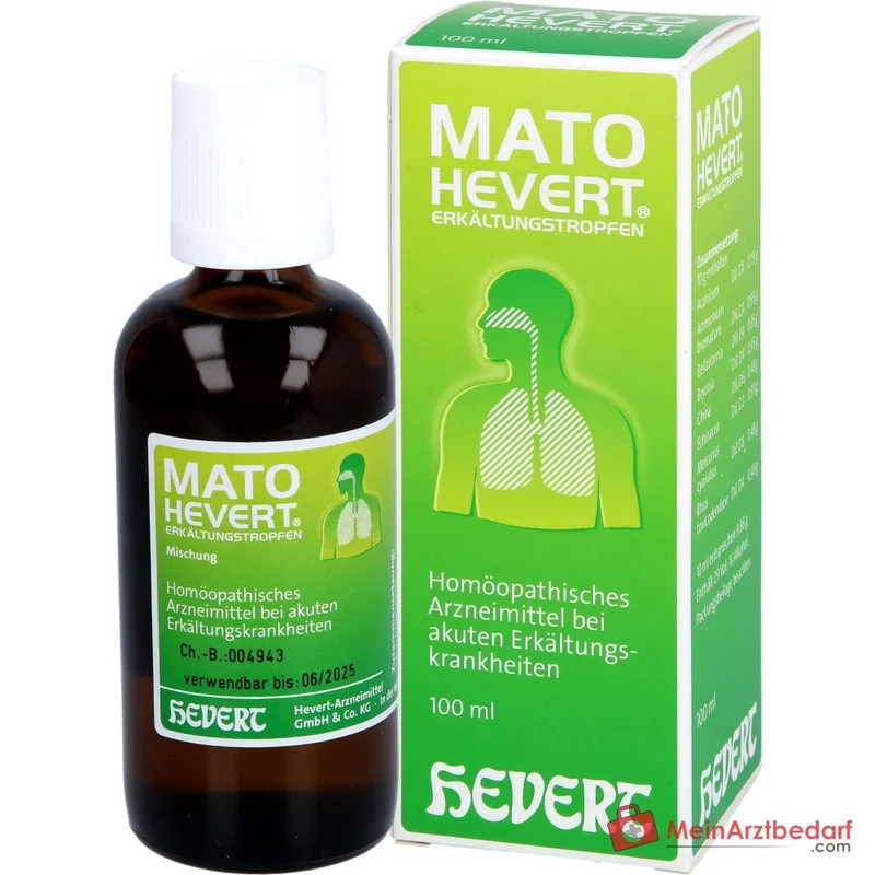 Hevert Mato Hevert Erkältungstropfen Tropfen, 100 ml