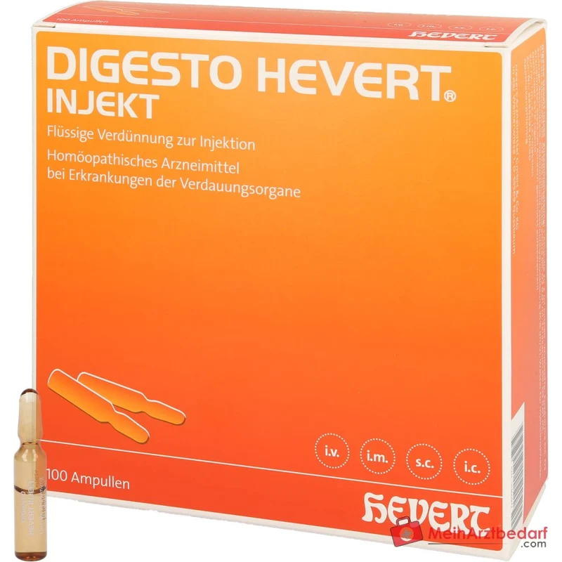 Hevert Digesto injekt Ampullen, 100 Stück à 2 ml