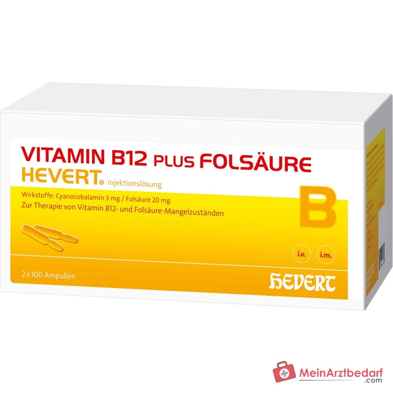 Hevert Vitamin B12 plus Folsäure Hevert Ampullen, 2x10x2 ml