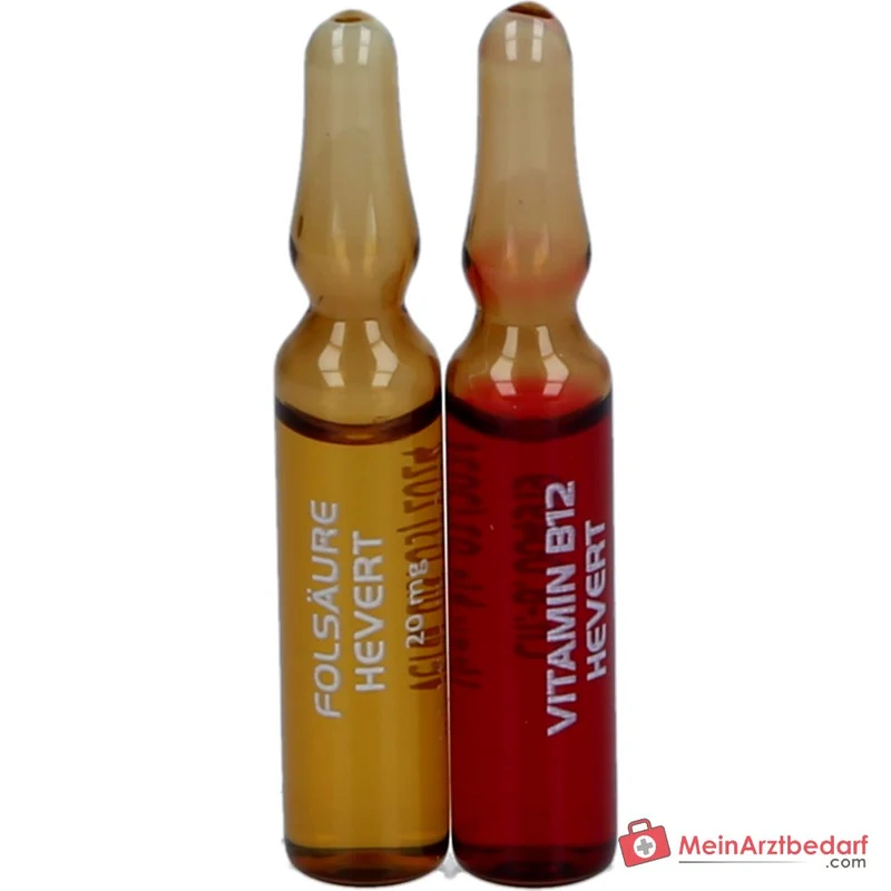 Hevert Vitamin B12 plus Folsäure Hevert Ampullen, 2x10x2 ml