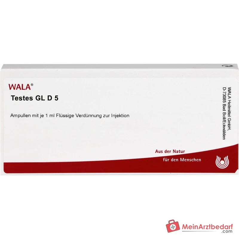 WALA Testes Gl D5 Testes bovis Gl Ampullen, 10 Stück
