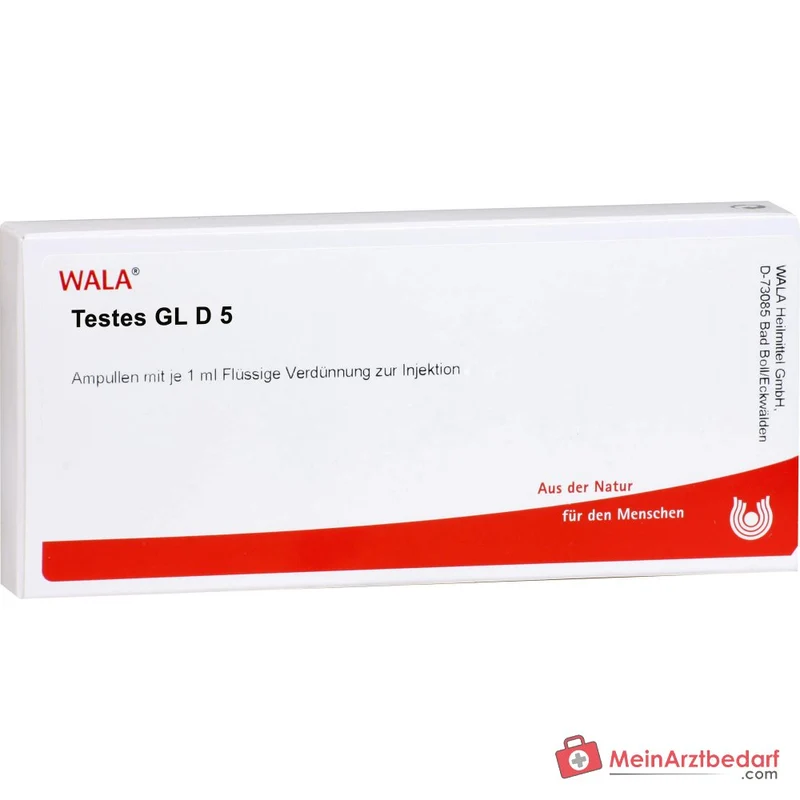 WALA Testes Gl D5 Testes bovis Gl Ampullen, 10 Stück