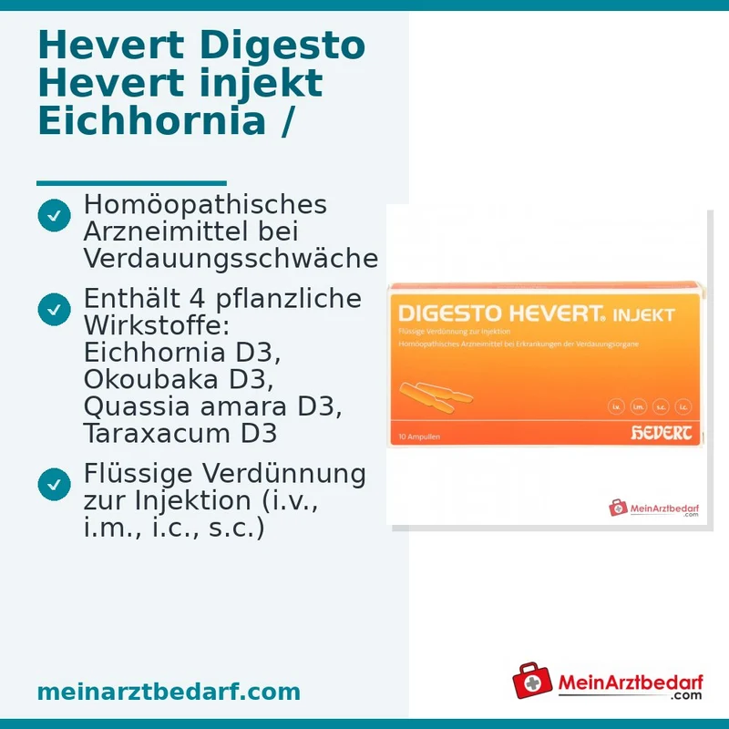 Hevert Digesto injekt Ampullen, 10 Stück à 2 ml
