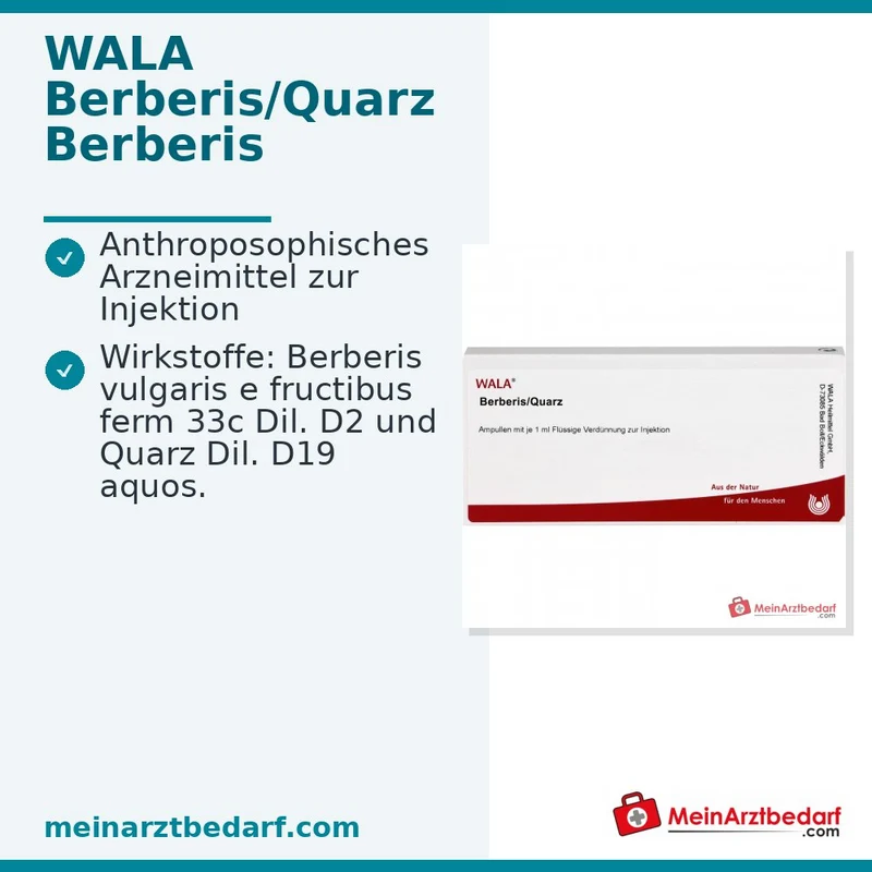 WALA Berberis/Quarz Ampullen, 10 x 1 ml