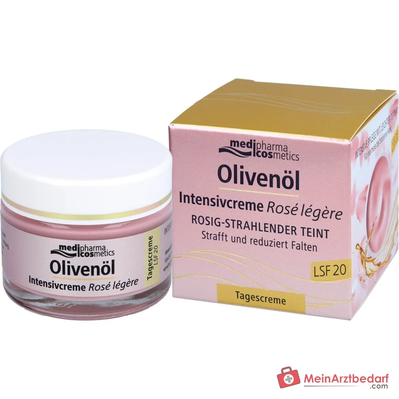medipharma cosmetics Olivenöl Intensivcreme Rose Legere LSF 20, 50 ml