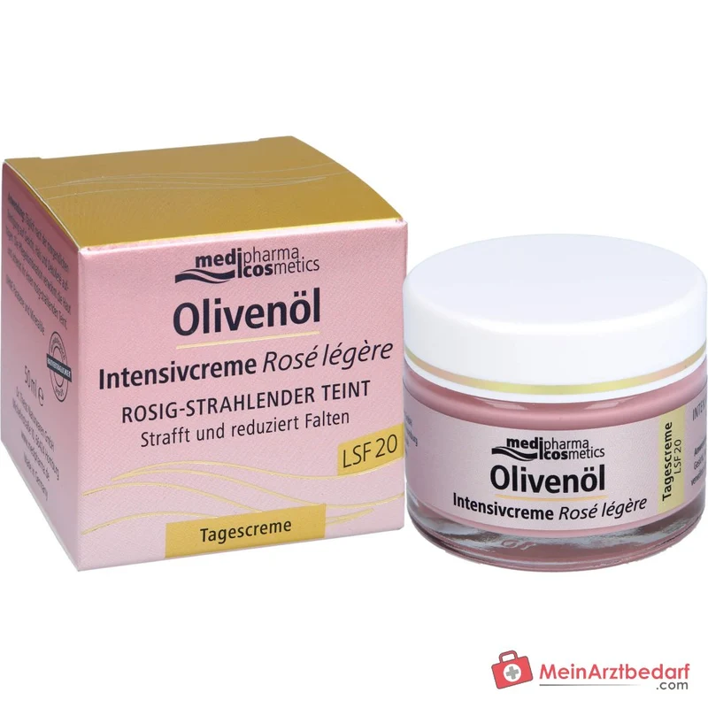 medipharma cosmetics Olivenöl Intensivcreme Rose Legere LSF 20, 50 ml