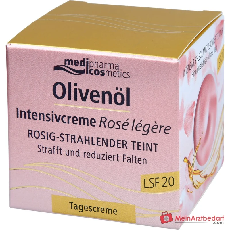 medipharma cosmetics Olivenöl Intensivcreme Rose Legere LSF 20, 50 ml