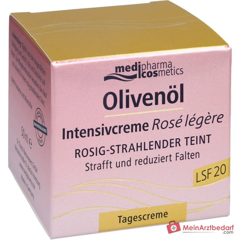 medipharma cosmetics Olivenöl Intensivcreme Rose Legere LSF 20, 50 ml