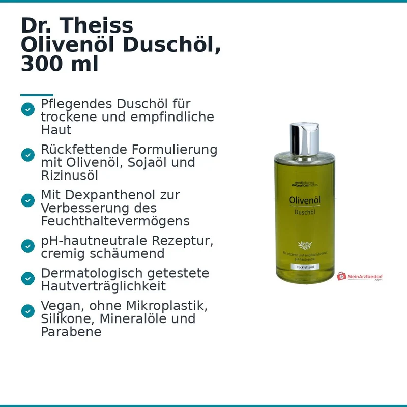 Dr. Theiss Olivenöl Duschöl, 300 ml