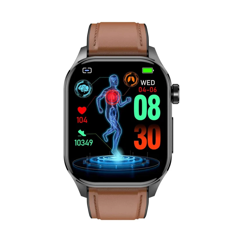 Smartwatch mit ECG - Blutzucker- & Blutdruckmonitor | HealthSync