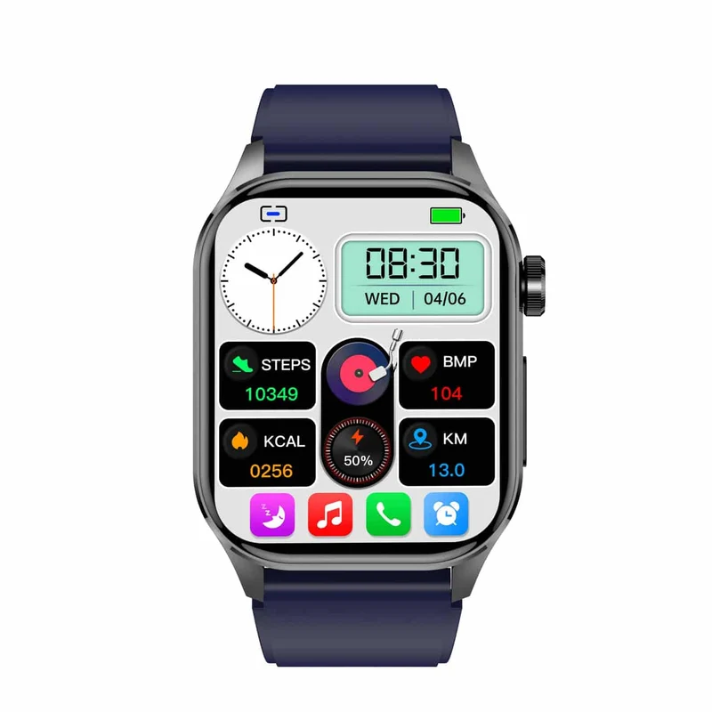Smartwatch mit ECG - Blutzucker- & Blutdruckmonitor | HealthSync