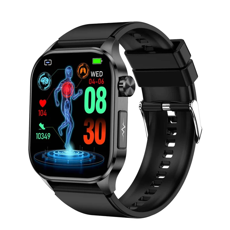 Smartwatch mit ECG - Blutzucker- & Blutdruckmonitor | HealthSync